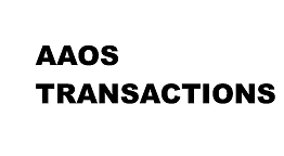 AAOS Transactions