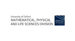 Mathematical, Physical and Life Sciences Division